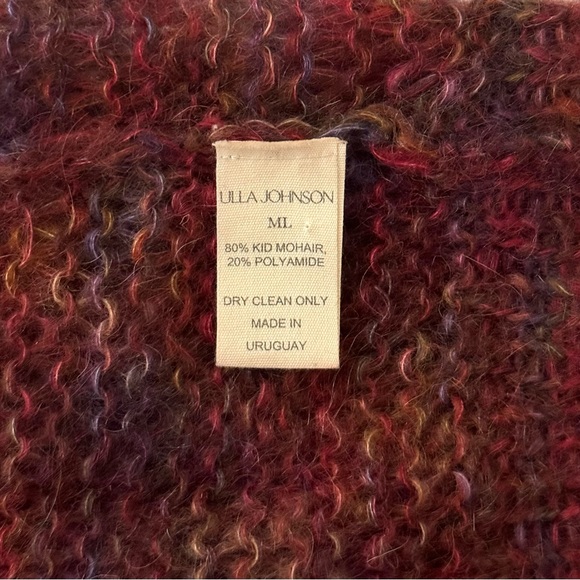 Ulla Johnson Long-Sleeve Handmade Mohair Maude Colorblock Pullover Sweater - Picture 6 of 6